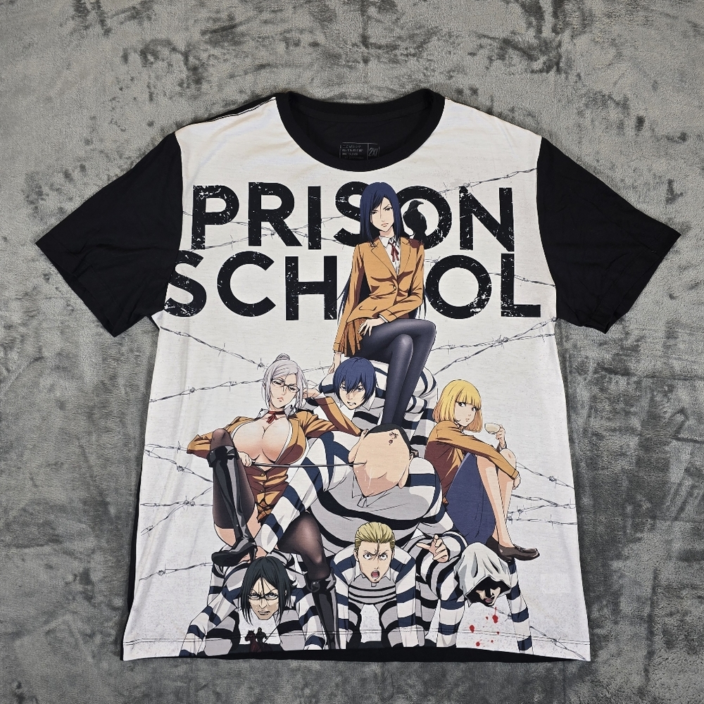 Redbubble Prison School Anime Graphic T-Shirt Size 2XL Dont Kick Pandas